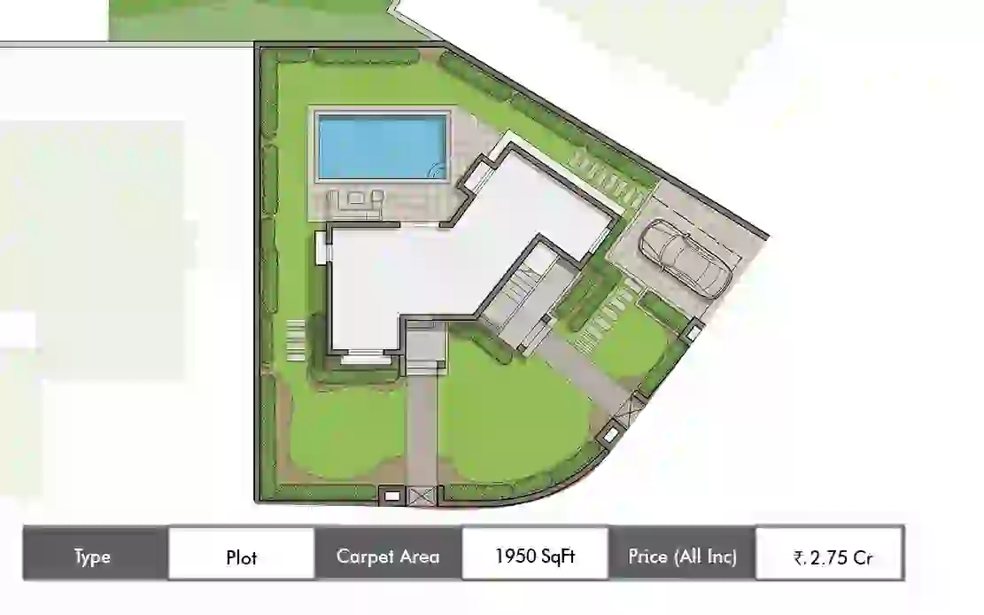 Hiranandani Karjat Plots Plot floor plan, 1950 sq ft carpet area